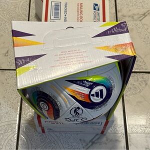 New Adidas Women’s Euro 25 Pro Official Match Soccer Ball White Size 5 JH1261